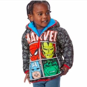 Size 3t Marvel Reversible Jacket Toddler Boy 3T Jacket
